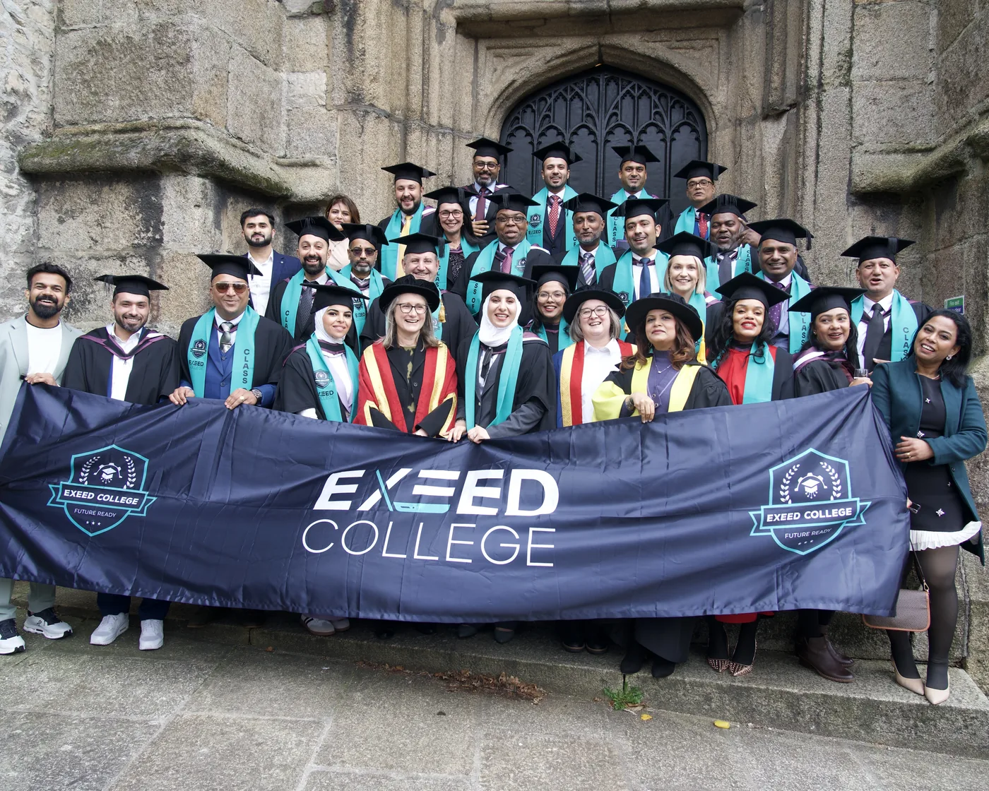 Exeed College cohort at their graduation ceremony